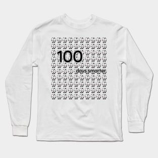 100 days smarter cows Long Sleeve T-Shirt